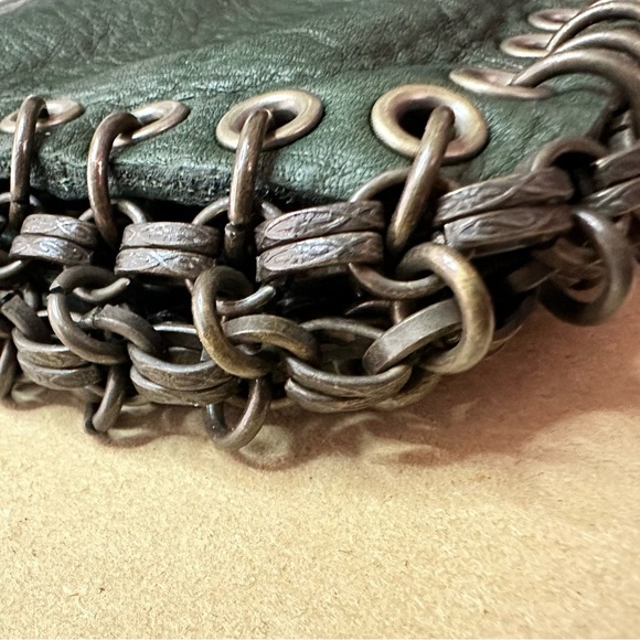 🔥 Rare Japanese Limi Feu crossbody bag metal eyelets - Picture 12 of 14